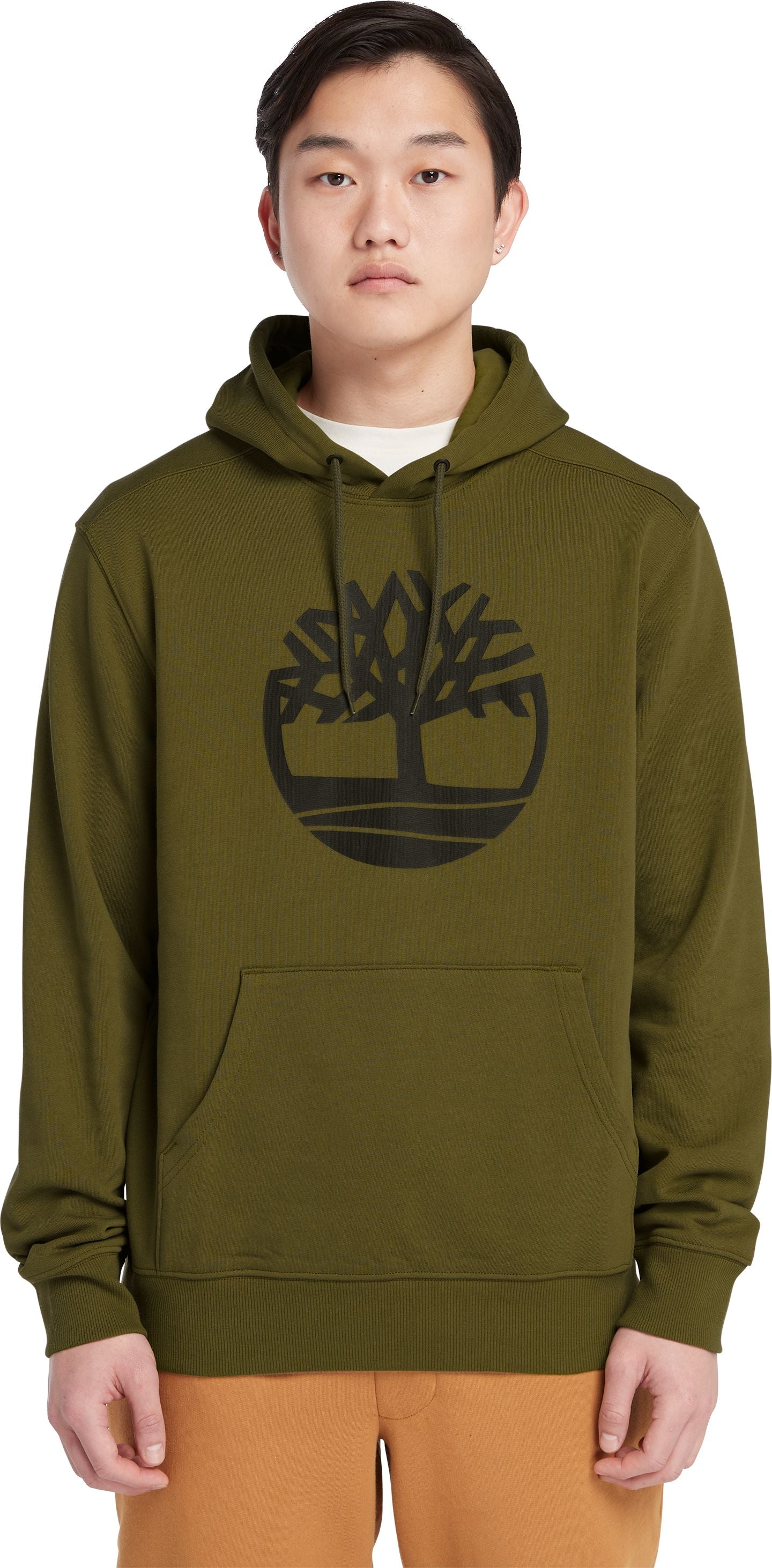 Core Tree Logo Pullover Hoodie Olive