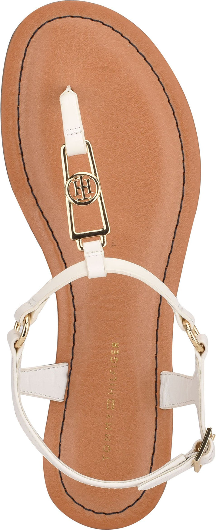 Tommy Hilfiger Sandals Landen Leather Like White