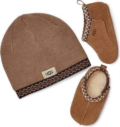 UGG Australia Accessories Infant Baby Tasman And Ugg Beanie Chestnut