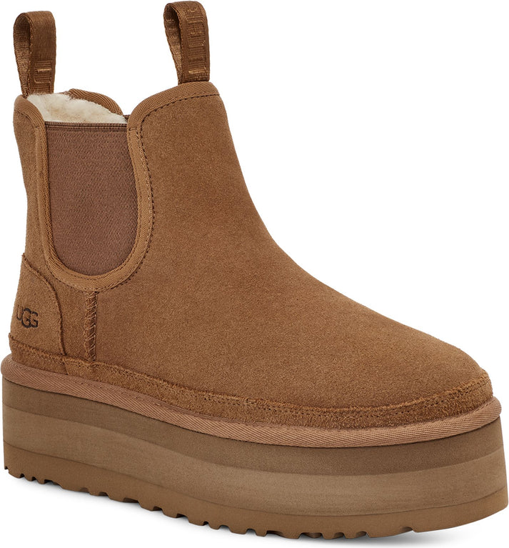 UGG Australia Boots Neumel Platform Chelsea Chestnut