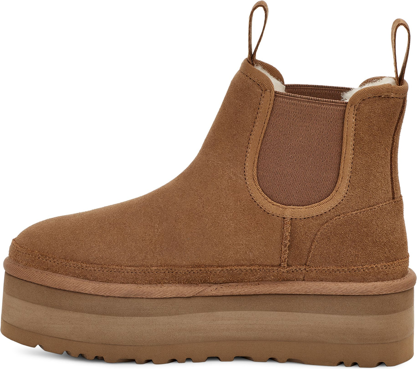 UGG Australia Boots Neumel Platform Chelsea Chestnut