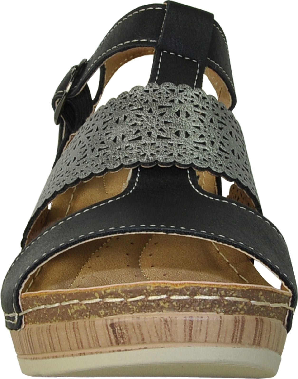 Faith black store sandals