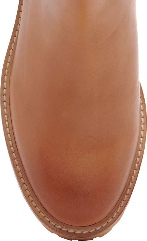 Vince Camuto Boots Dendra Burnished Leather Pale Cognac