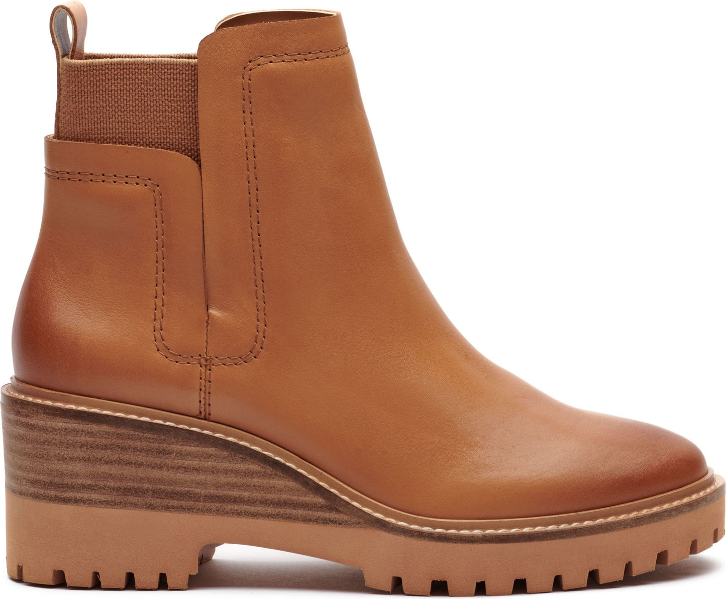 Vince Camuto Boots Dendra Burnished Leather Pale Cognac