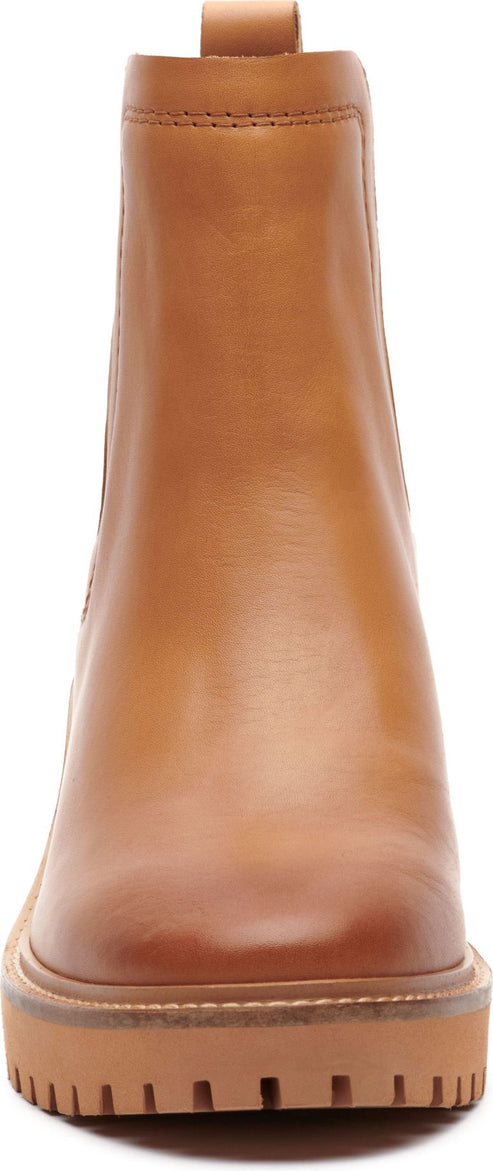 Vince Camuto Boots Dendra Burnished Leather Pale Cognac