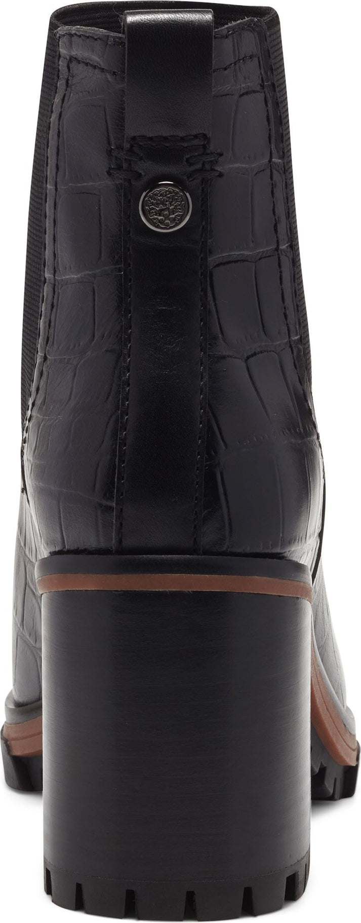 Vince Camuto Boots Denniel Leather Black Crocodile