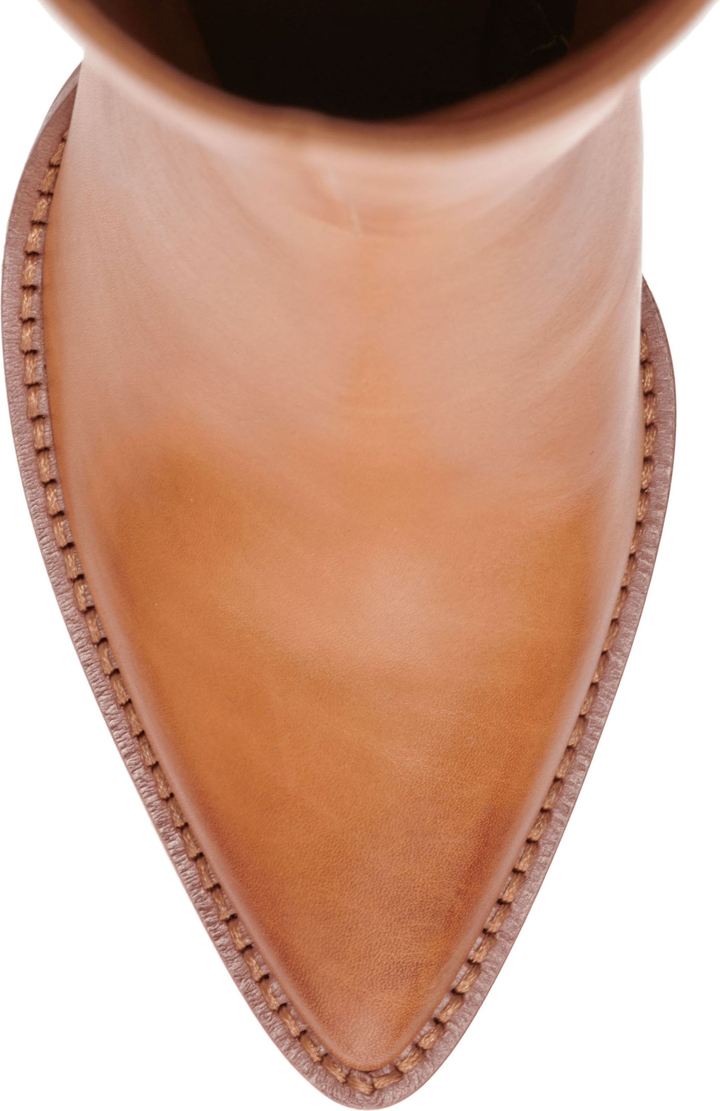 Vince Camuto Boots Ellarra Burnished Leather Light Cognac