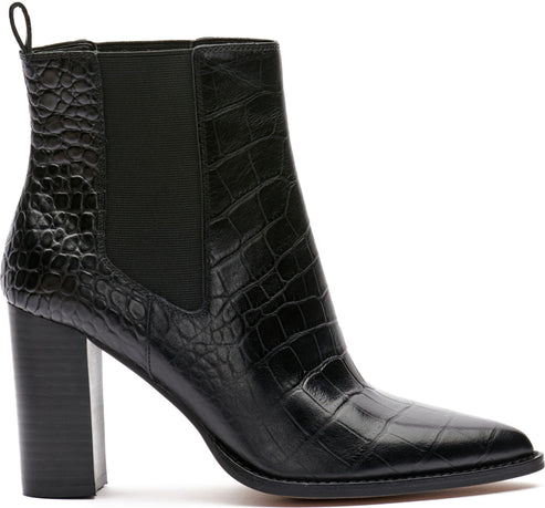 Vince Camuto Boots Ellea Black Crocodile