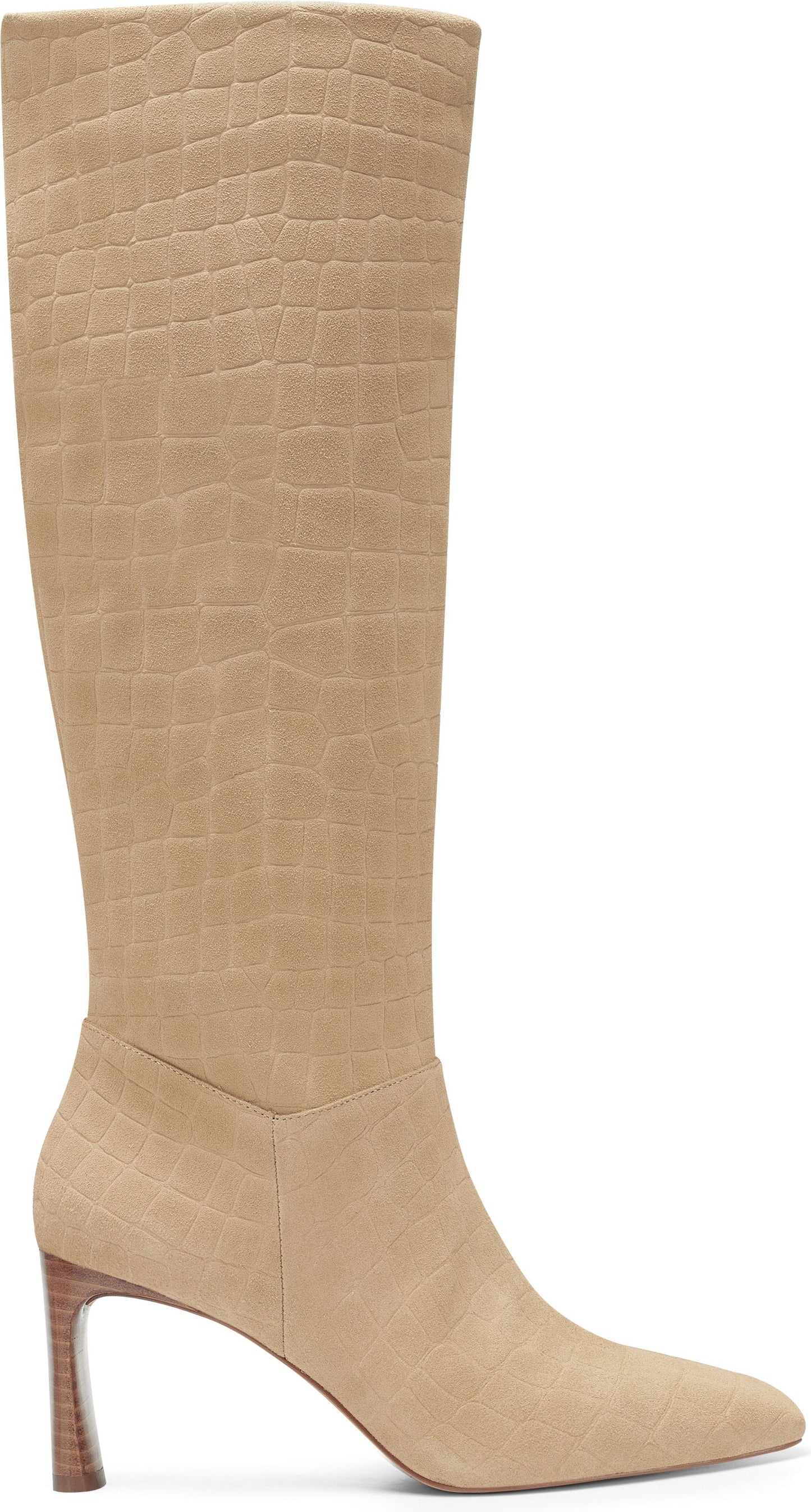 Vince Camuto Boots Hersha Suede Tortilla Crocodile