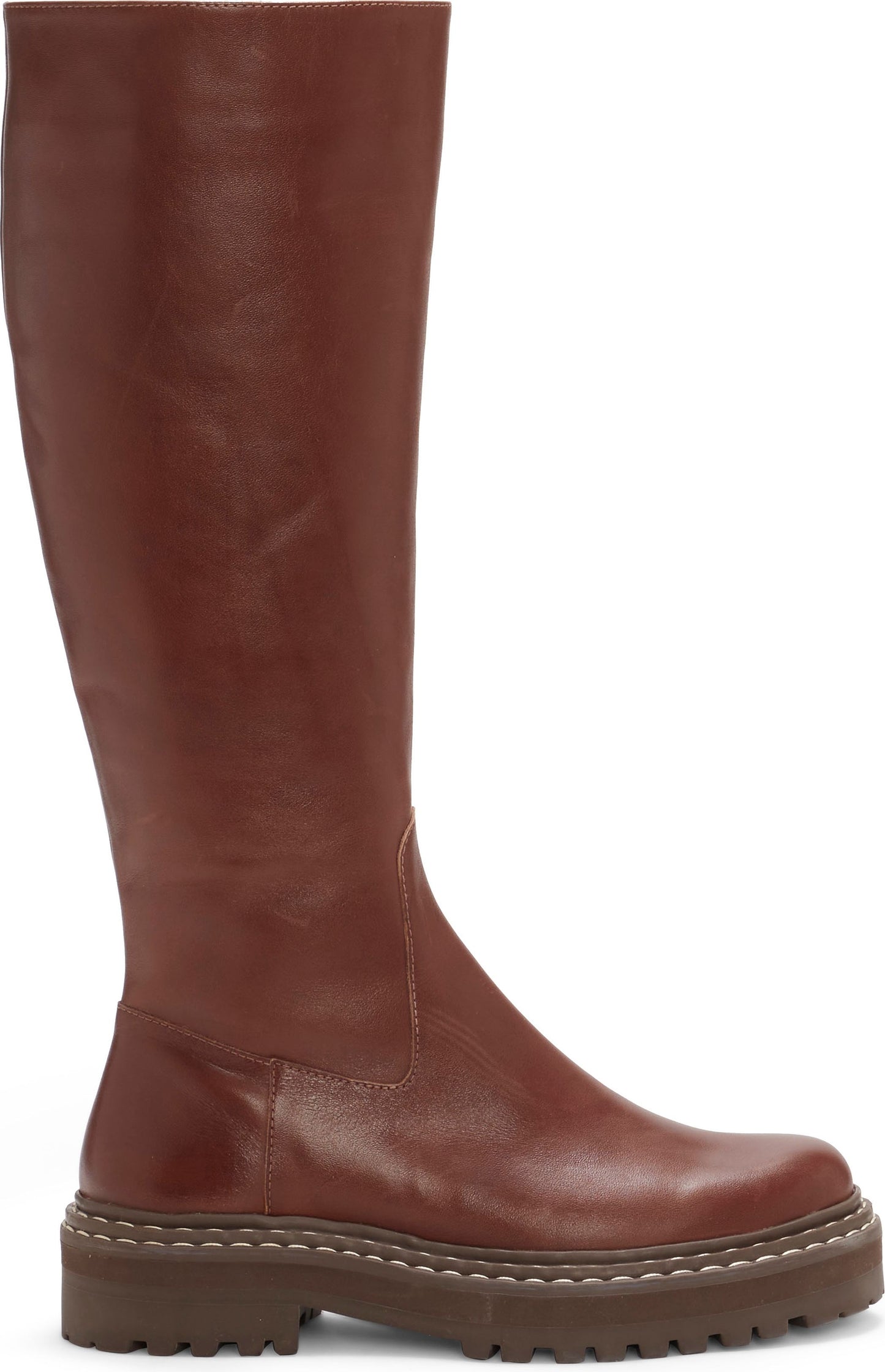 Vince Camuto Boots Phrancie Burnished Leather Chocolate Craving