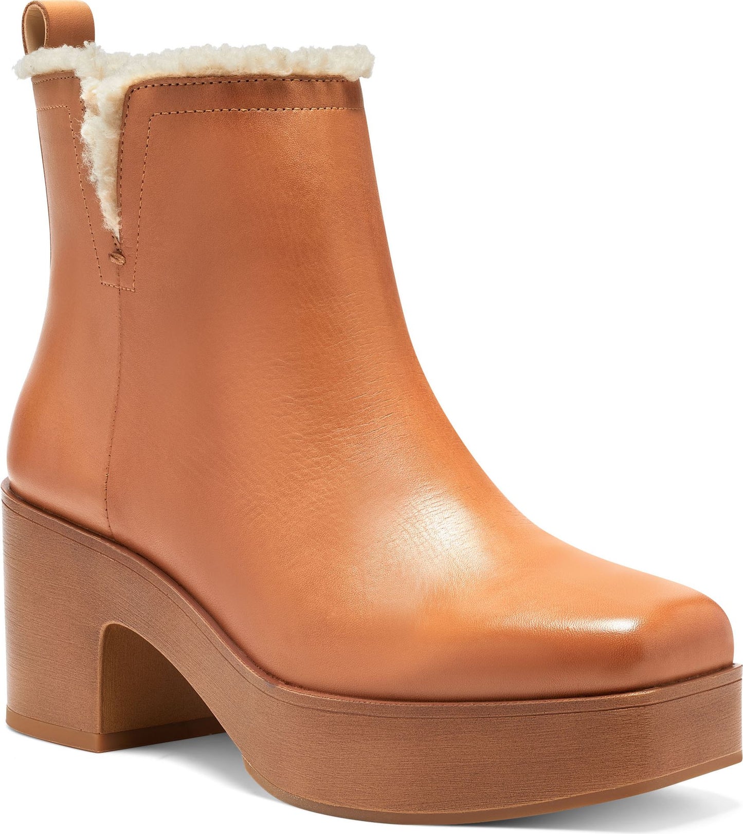 Vince Camuto Boots Rafella Burnished Leather Light Cognac