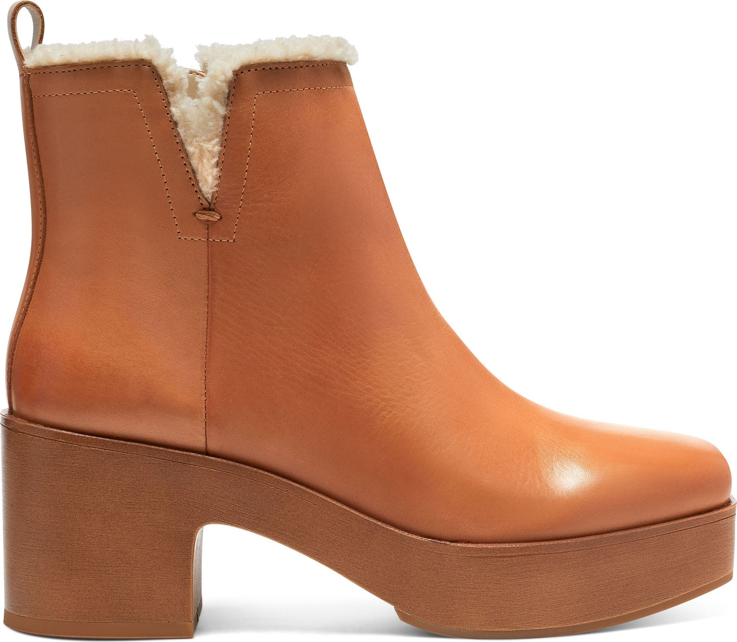 Vince Camuto Boots Rafella Burnished Leather Light Cognac