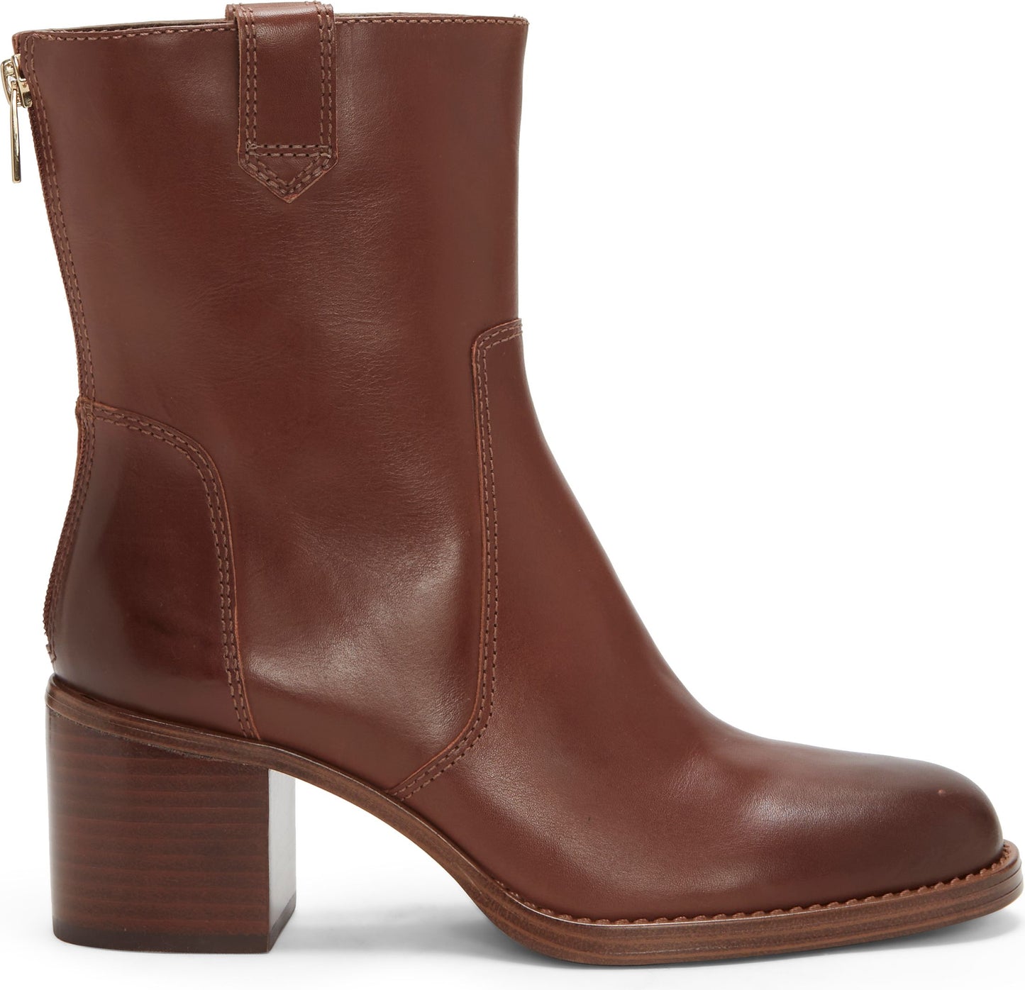 Vince Camuto Boots Zanilla Burnished Leather Chocolate Craving