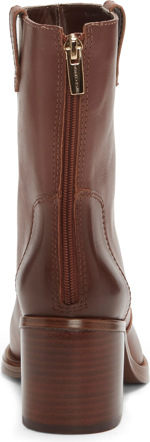 Vince Camuto Boots Zanilla Burnished Leather Chocolate Craving