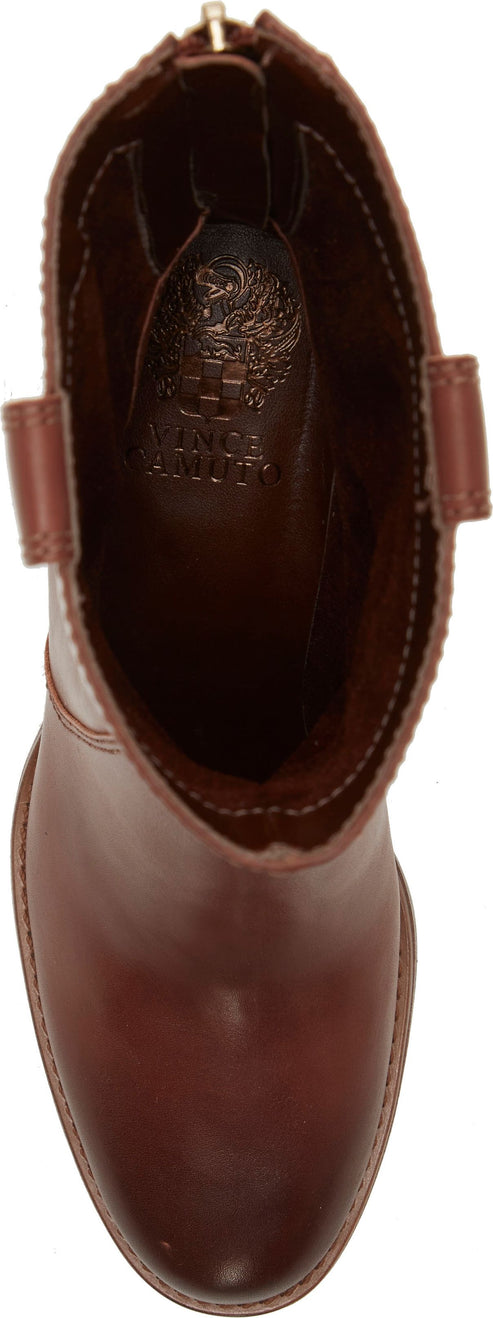 Vince Camuto Boots Zanilla Burnished Leather Chocolate Craving