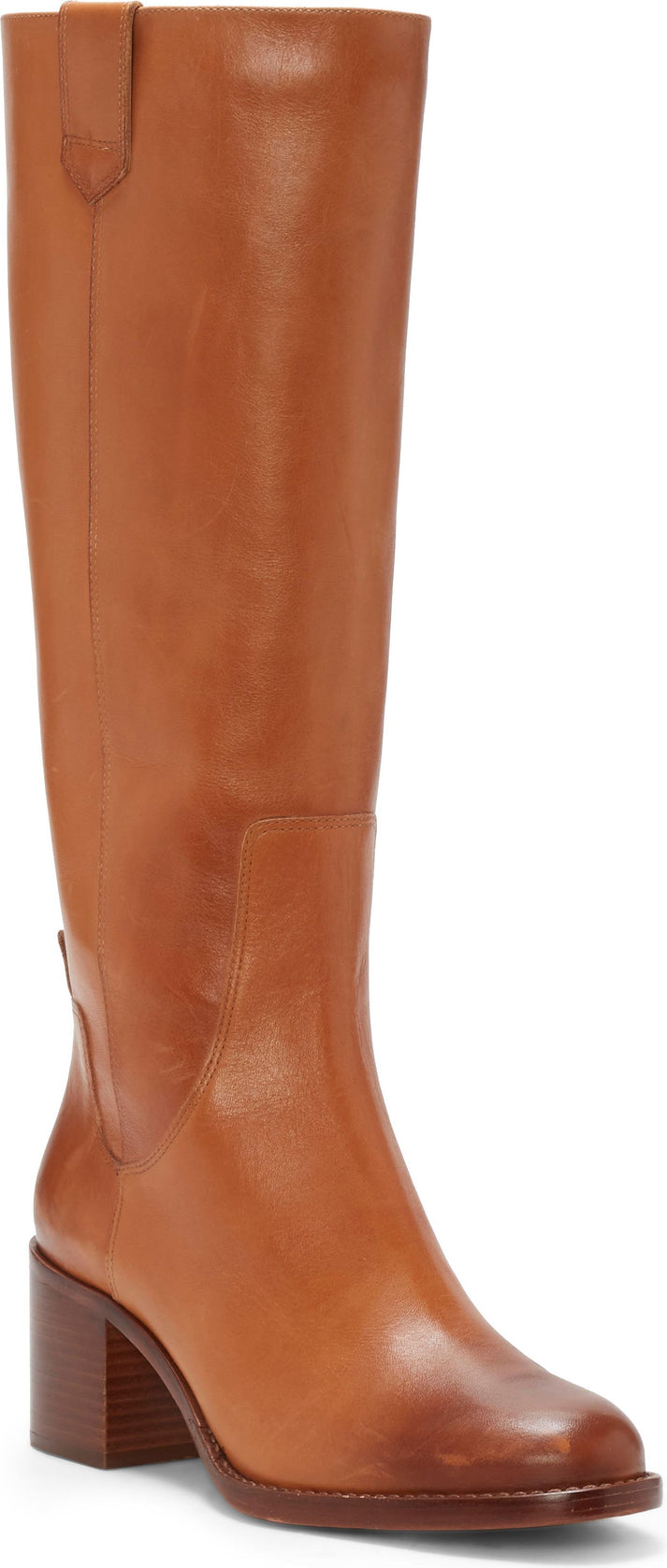 Vince Camuto Boots Zemmy Burnished Leather Light Cognac