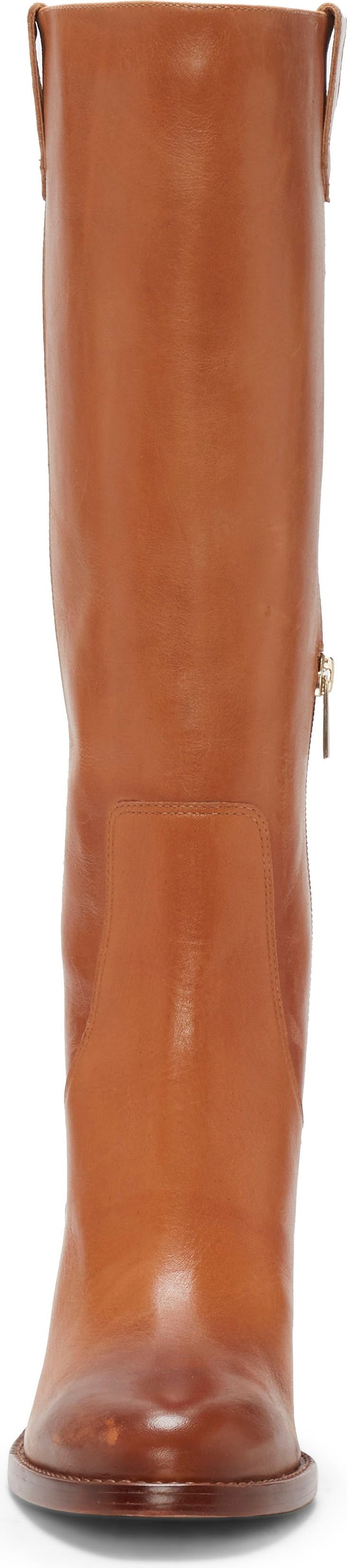 Vince Camuto Boots Zemmy Burnished Leather Light Cognac