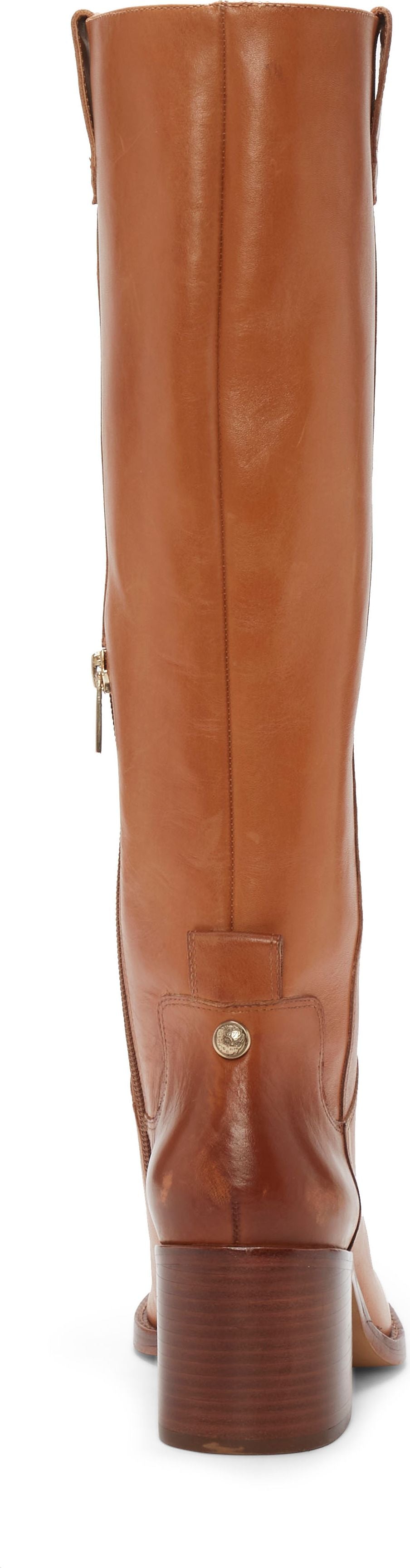 Vince Camuto Boots Zemmy Burnished Leather Light Cognac