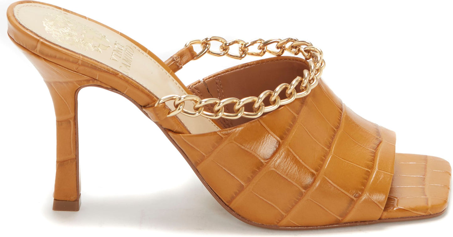 Vince Camuto Sandals Bamine Tawny Birch Crocodile