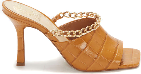 Vince Camuto Sandals Bamine Tawny Birch Crocodile