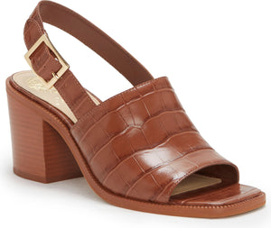 Vince Camuto Sandals Brendiza Camel Crocodile