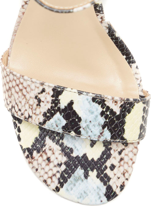 Vince Camuto Sandals Gidgena Snake Pastel Multi