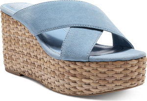 Vince Camuto Sandals Greathel True Suede Blue Dreams