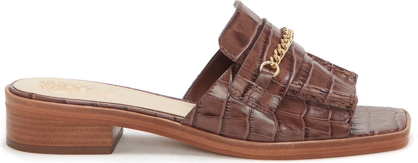 Vince Camuto Sandals Jenivey Crocodile Brown