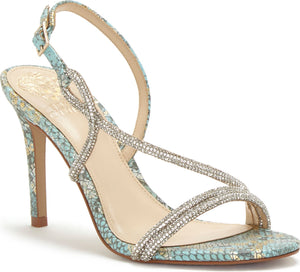 Vince Camuto Sandals Luanna Gilded Snake Turquoise