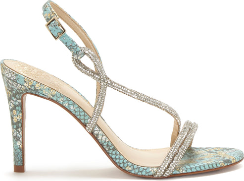 Vince Camuto Sandals Luanna Gilded Snake Turquoise