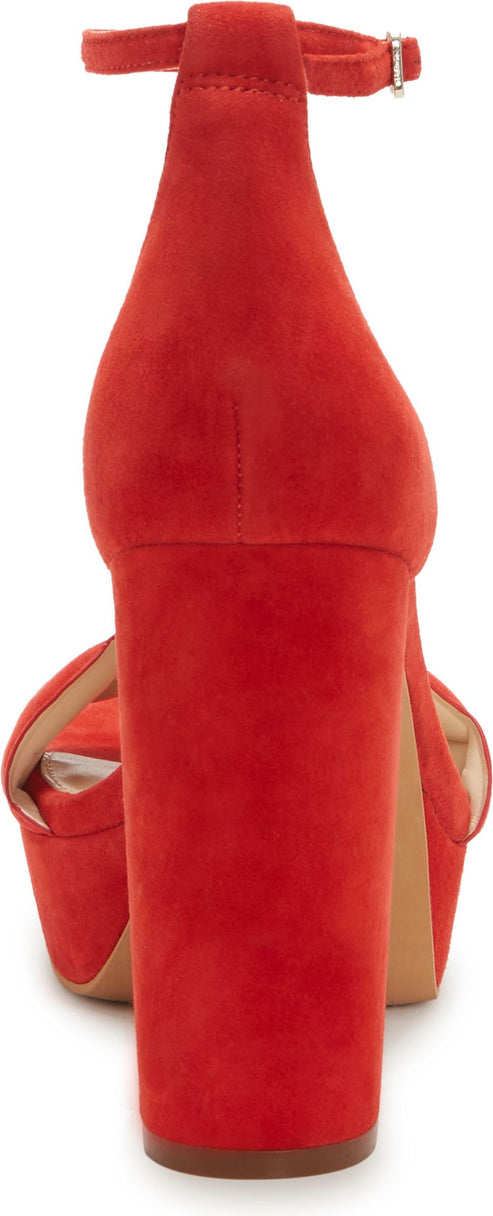 Vince Camuto Sandals Mahgs True Suede Cherry Berry