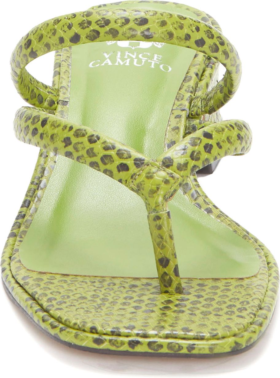 Vince Camuto Sandals Mayci Spotted Python Lime