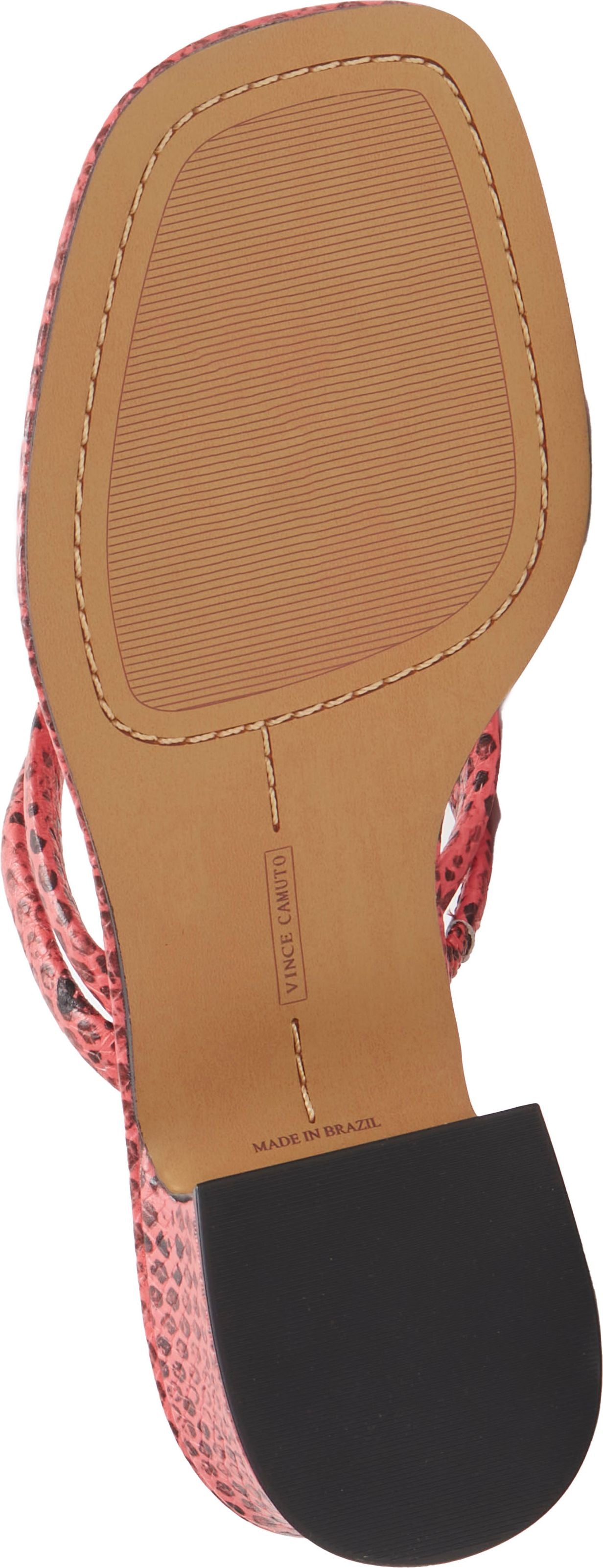 Vince Camuto Sandals Mayci Spotted Python Sunset Pink