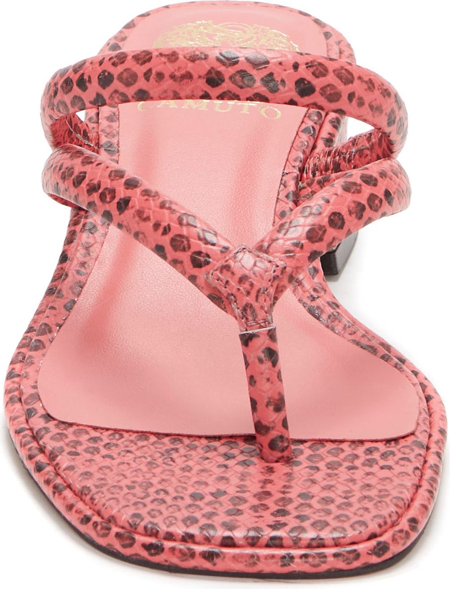 Vince Camuto Sandals Mayci Spotted Python Sunset Pink