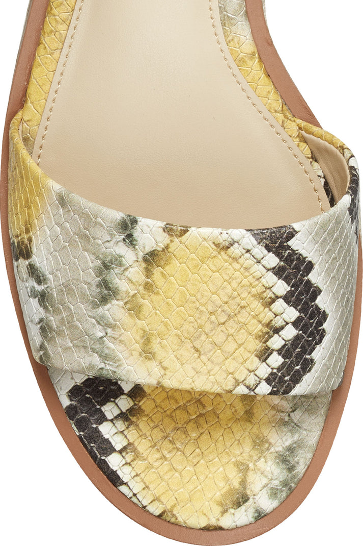 Vince Camuto Sandals Meestana Snake Light Satsuma