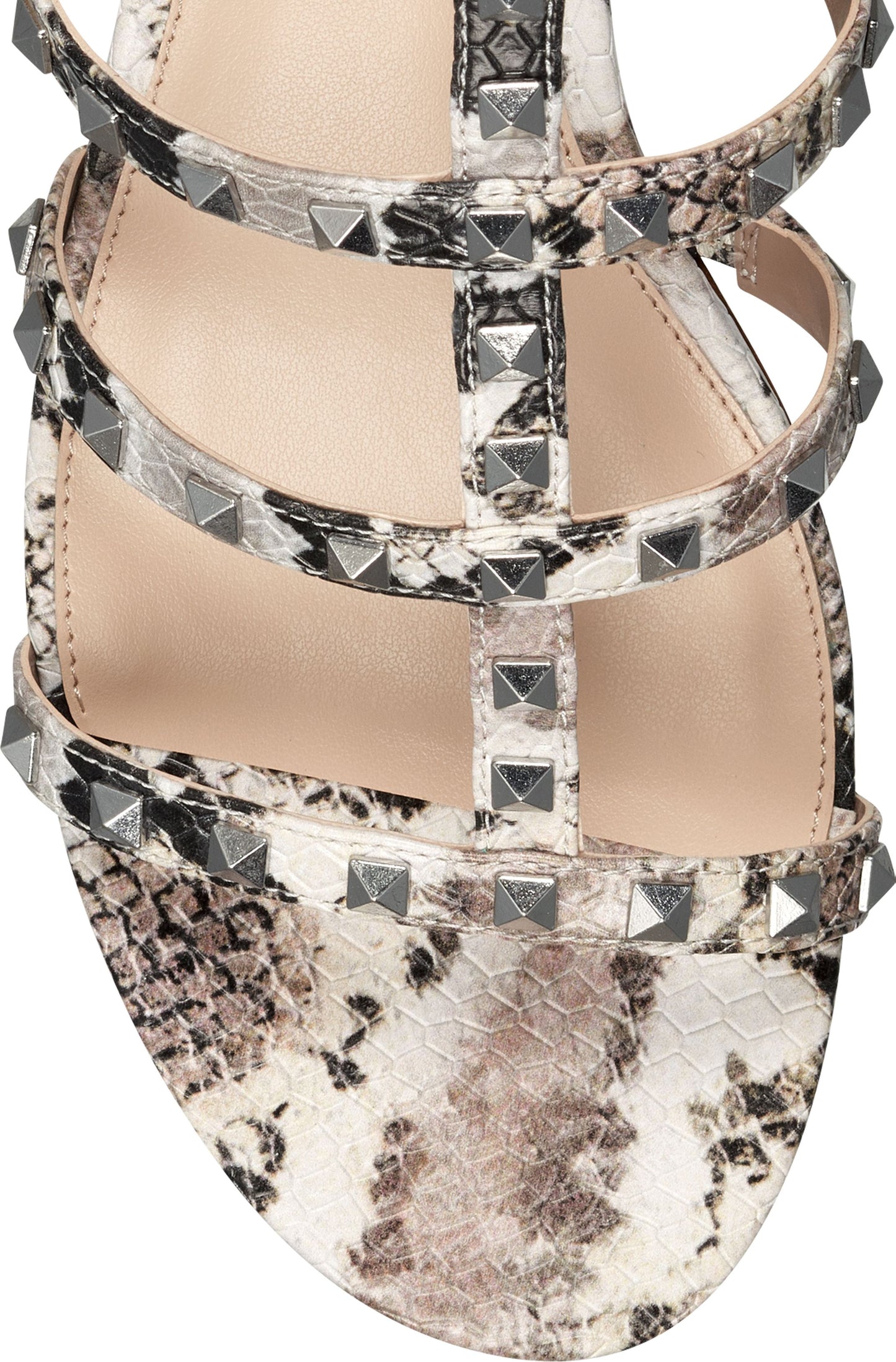 Vince Camuto Sandals Pemolie Snake Taupe