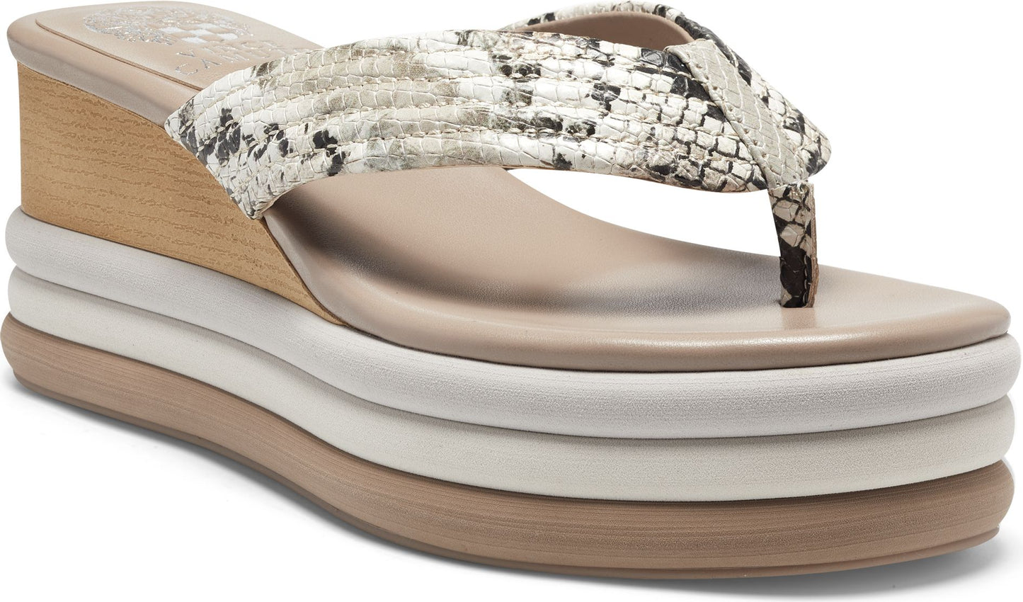 Vince Camuto Sandals Perseena Snake Taupe