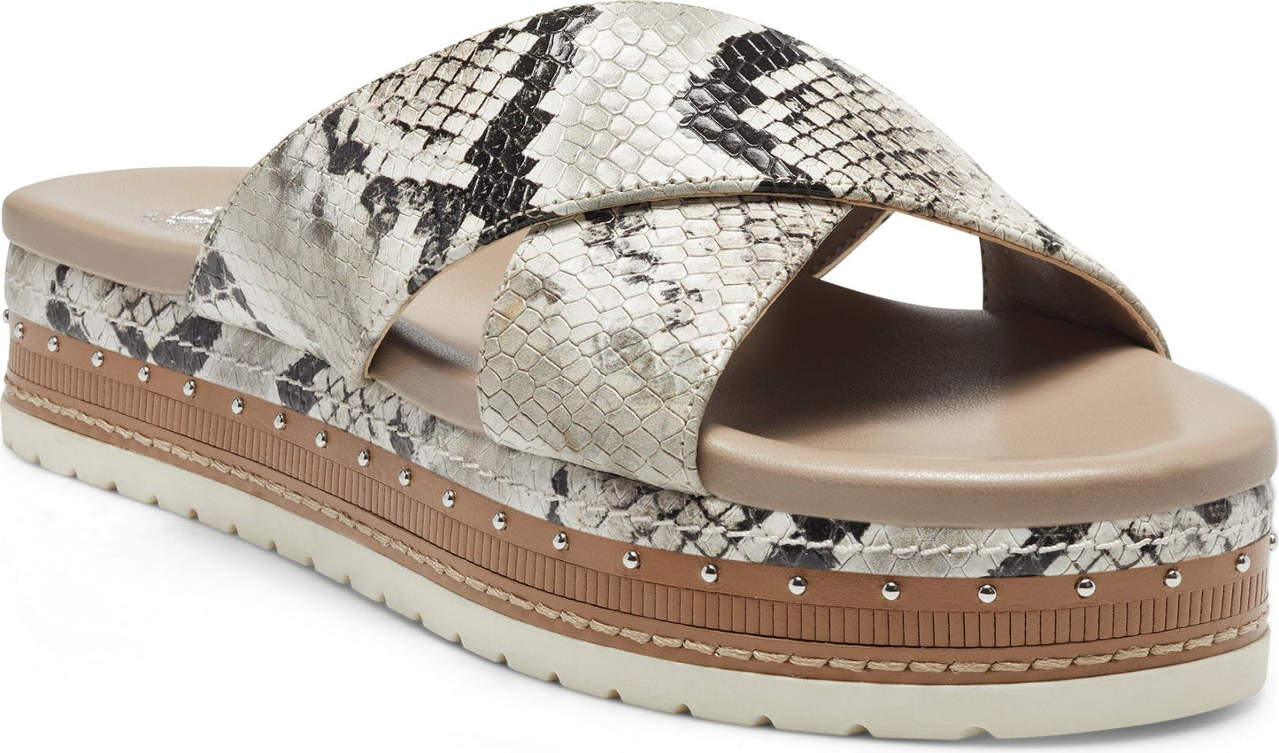 Vince Camuto Sandals Ravensie Snake Taupe