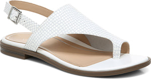 Vionic Sandals Citrine Ella Lizard White