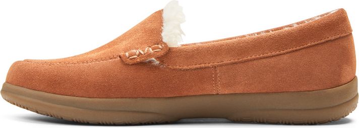 Vionic Slippers Cedar Lynez Toffee Suede