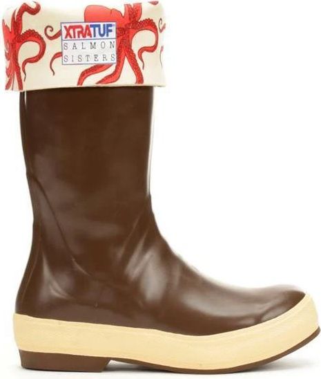 XTRATUF Boots Salmon Sisters 15inch Boot Chocolate Salmon